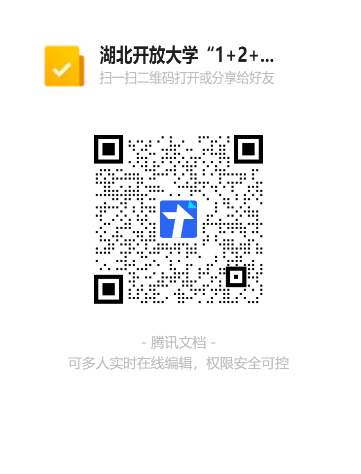 湖北开放大学“1+2+3+N”教学管理模式推广应用案例二维码